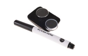 Bi-Office Whiteboard Kit 2 Magneten+Marker mit magnetischer Halter