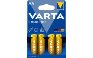 VARTA Longlife AA, 1.5V, 4Stk vergl. Typ LR06, MIGNON, AM3, AA
