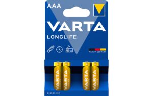 VARTA Longlife AAA, 1.5V, 4Stk vergl. Typ LR03, MICRO, AM4, KA3, AAA
