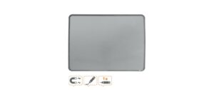 Nobo Slimline magn. Schreibtafel 430x580 Edelstahl-Optik