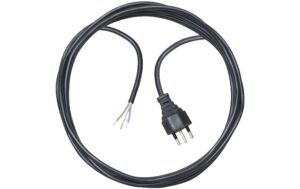 272941 - Mediatech Brennenstuhl Anschlussleitung mit einseitigem Stecker 5m, schwarz, 3-polig, T12 kaufen | Mediatech.ch