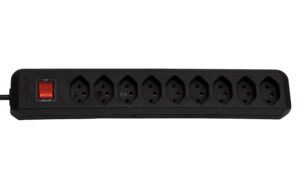 Brennenstuhl Eco-Line Steckdosenleiste 9xT13, mit Schalter, schwarz, 2m Kabel kaufen Schweiz | Mediatech.ch