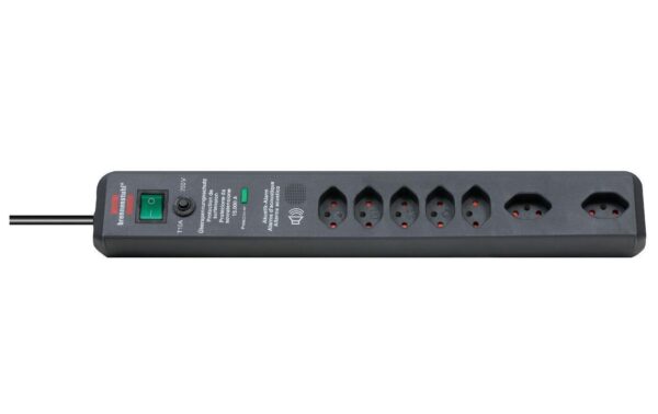Brennenstuhl Secure-Tec 7xT13 Automatiksteckdosenleiste mit ÜS 19'500 A
