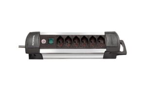 Brennenstuhl Premium-Alu-Line Steckerleiste 6xT13, mit Schalter, sz/alu, 3m Kabel kaufen Schweiz | Mediatech.ch