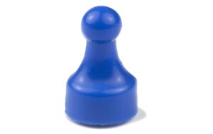 supermagnete Haftmagnet Player Neodym 10 x 20 mm Blau, 10 Stück