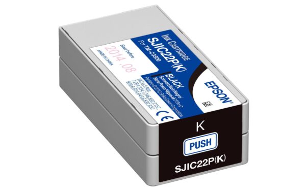 Epson Tintenpatrone SJIC22P black, Für TM-C3500, 32,6 ml Inhalt, C33S020601