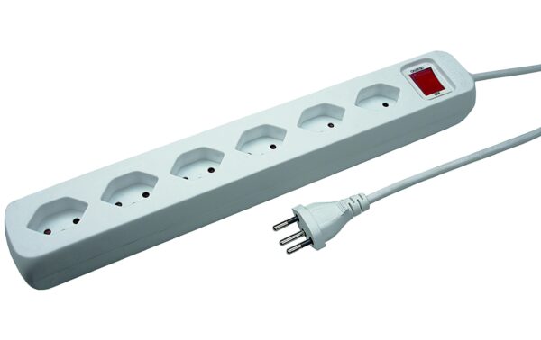 STEFFEN Steckdosenleiste 6xT13, mit Schalter 1.5m Kabel kaufen | Mediatech.ch