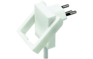 STEFFEN STEKO Dreh-Flachwinkelstecker T13, 90° Skat, weiss