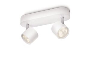282036 - Mediatech Philips MyLiving LED-Spot 56242/31/16 Weiss, LED 2x4W, 2700K, 15000h, IP20 kaufen Schweiz | Mediatech.ch
