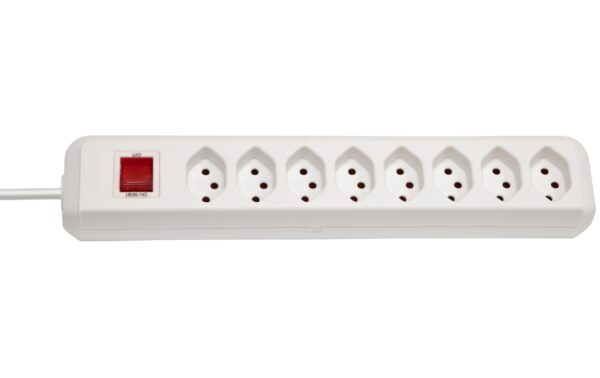 Brennenstuhl Swiss-Line Steckdosenleiste 8xT13, mit Schalter, weiss, 1.5m Kabel kaufen Schweiz | Mediatech.ch
