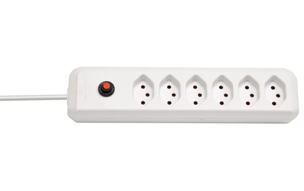 283395 - Mediatech Brennenstuhl Swiss-Line Steckdosenleiste 6xT13, ohne Schalter, weiss, 1.5m Kabel kaufen Schweiz | Mediatech.ch