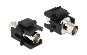 Delock Keystone Jack: BNC Buchse-Buchse, schwarz kaufen Schweiz | Mediatech.ch