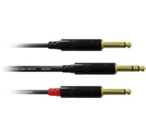 Cordial CFY 1.5 VPP 6.3mm St-Jack - 2x 6.3mm Mo-Jack, 1.5m kaufen Schweiz | Mediatech.ch