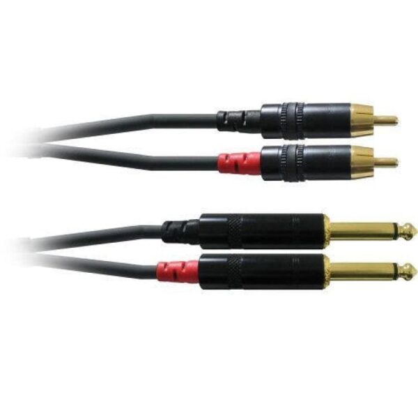 Cordial CFU 0.6 PC Studiokabel, 2x 6.3mm - 2x Chinch, 0.6m kaufen Schweiz | Mediatech.ch