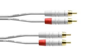 Cordial CFU 3 CC-SNOW Audiokabel, 2x Chinch - 2x Chinch, 3m kaufen Schweiz | Mediatech.ch