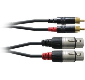 Cordial CFU 1.5 FC Studiokabel, 2x XLRf - 2x Chinch, 1.5m