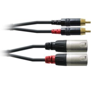 Cordial CFU 3 MC Studiokabel, 2x XLRm - 2x Chinch, 3m