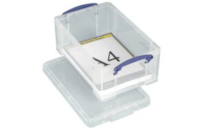 Really Useful Box 9.0 Liter klar Kunststoffbox, 395x255x155