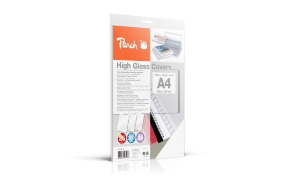 29190 - Mediatech Peach Rückseite, glanz, 250g, weiss, 25 Stk. High Gloss Back Covers kaufen | Mediatech.ch