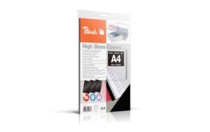 Peach Rückseite, glanz, schwarz, 25 Stk. High Gloss Back Covers