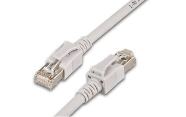 Wirewin Cat.6A LED Patchkabel 1.5m grau PIMF, S/FTP, 10Gbps, Halogenfrei