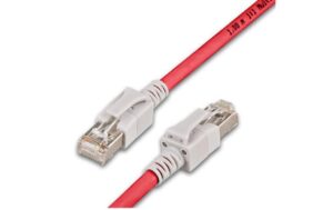 Wirewin Cat.6A LED Patchkabel 3m rot PIMF, S/FTP, 10Gbps, Halogenfrei