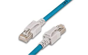 Wirewin Cat.6A LED Patchkabel 1.5m blau PIMF, S/FTP, 10Gbps, Halogenfrei