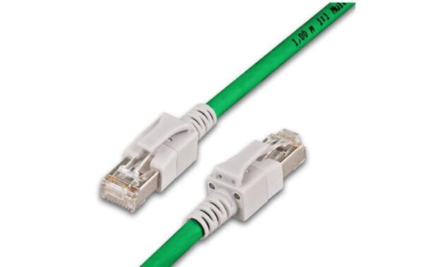 Wirewin Cat.6A LED Patchkabel 1.5m grün PIMF, S/FTP, 10Gbps, Halogenfrei