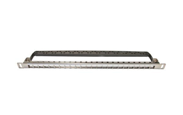 295625 - Mediatech Wirewin 24-Port 0.5 HE Patchpanel, geschirmt Nickel, Leerpanel für Keystone Modul 19 kaufen | Mediatech.ch