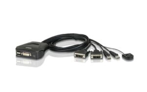 Aten CS22D: USB DVI KVM Switch, 2Port USB 2.0, eingebaute Universalkabel, 2x 0.9m kaufen Schweiz | Mediatech.ch
