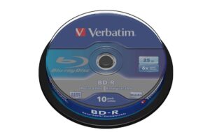 301069 - Mediatech Verbatim BD-R 6x Single Layer 25GB 10-Spind HTL Type, bedruckbar kaufen Schweiz | Mediatech.ch