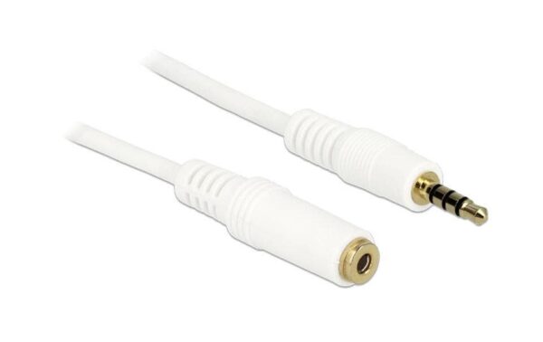 3.5mm Audio Verlängerungskabel 4-Pol 2m, 3.5mm Stecker auf 3.5mm Buchse, 4-Pol,
