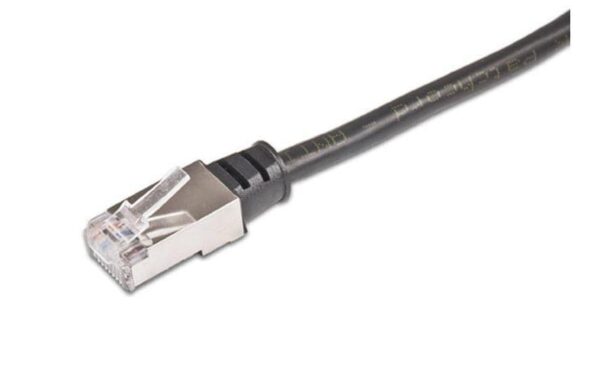 306212 - Mediatech Wirewin Outdoor Patchkabel: 20m, schwarz STP, Cat.5e, AWG26, 1Gbps, PVC, 100% Kupfer