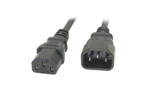 Diggelmann Verlängerungs-Netzkabel 230V: 1 Meter Kaltgerätestecker, schwarz kaufen | Mediatech.ch