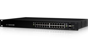 Ubiquiti Edgeswitch ES-24-250W:24 GigaPorts managed, 2xSFP,250W PoE+ und 24V passiv PoE