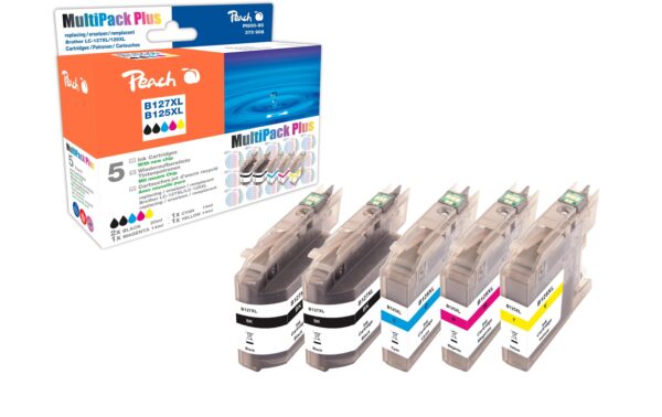 Peach Tinte Brother LC-127XLCombi Pack + 2x bk 20ml, je 1x c, m, y 14ml kaufen Schweiz | Mediatech.ch