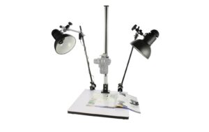 Dörr Repro Stand H 75 Set Grundplatte 48x40cm, Säulenhöhe 82cm