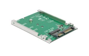 Delock M.2 zu SATA Adapter, inkl. 2.5 7mm Betrieb von M.2 SATA Key-B SSD an 2.5 SATA