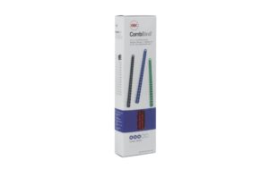 GBC Binderücken Plastik 6mm, blau, 100 Stk. mit 21 Ringen, 100Stk.