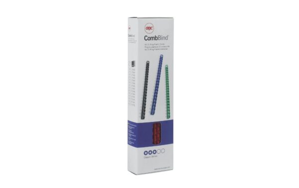 GBC Binderücken Plastik 8mm, blau, 100 Stk. mit 21 Ringen, 100Stk. kaufen Schweiz | Mediatech.ch