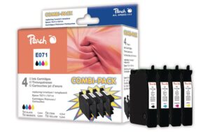 Peach Tinte Epson T071 Combi Pack bk,c,m,y je 1x bk,c,m,y