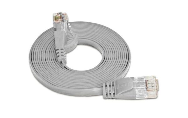 314606 - Mediatech Wirewin Slim Patchkabel: UTP, 3m, grau Cat.6, AWG36, Klinkenschutz, Längenaufdruck