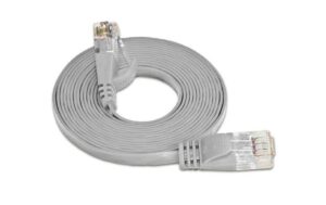 314609 - Mediatech Wirewin Slim Patchkabel: UTP, 10m, grau Cat.6, AWG36, Klinkenschutz, Längenaufdruck