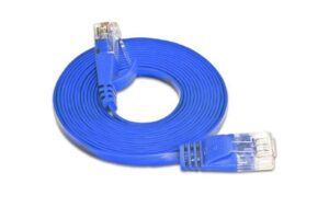 Wirewin Slim Patchkabel: UTP, 5m, blau Cat.6, AWG36, Klinkenschutz, Längenaufdruck