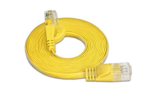 314631 - Mediatech Wirewin Slim Patchkabel: UTP, 1m, gelb Cat.6, AWG36, Klinkenschutz, Längenaufdruck