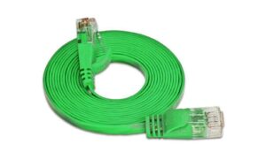 Wirewin Slim Patchkabel: UTP, 0.10m, grün Cat.6, AWG36, Klinkenschutz, Längenaufdruck