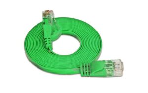 Wirewin Slim Patchkabel: UTP, 0.5m, grün Cat.6, AWG36, Klinkenschutz, Längenaufdruck