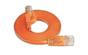 Wirewin Slim Patchkabel: UTP, 0.75m, orange Cat.6, AWG36, Klinkenschutz, Längenaufdruck