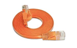 314668 - Mediatech Wirewin Slim Patchkabel: UTP, 25m, orange Cat.6, AWG36, Klinkenschutz, Längenaufdruck