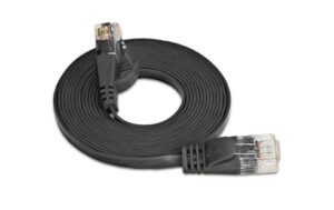 Wirewin Slim Patchkabel: UTP, 1.5m, schwarz Cat.6, AWG36, Klinkenschutz, Längenaufdruck